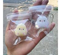 2PCS Handmade Little Chicks Squeeze Toys,Chubby Chicks Shape Squishies Toys,Chick Squeeze Toys Cute Ultra Soft Chick Silicone Squeeze Toys for Stress Relief,Stress Relieving Gifts for Easter