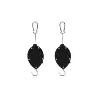 2Pcs Hanging Basket Pulley, Plant Pulley Plant Pulley Hanger Retractable Plant Hanger Adjustables Pulley Pull Down Hanger Heavy Duty Telescopic Hook for Pots