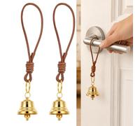 2PCS Hanging Bell for Door Knob Vintage Gold Door Bell Small Entry Doorbell