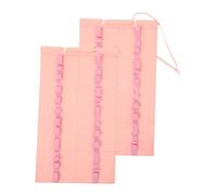 2pcs Hanging Drumstick Organizer Bag Foldable Felt Pink