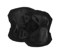 2pcs Hard Shell Tactical Knee Pads Set for Men, Black 19x17x6cm | Shock Absorbing Pads, Strong Straps and Breathable Design, Abrasion Defence for Climbing or DIY Home Projects