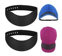 2pcs Hat Bill Bender, Perfect Hat Curving Band Hat Brim Shaper for Fitted Hats Hats Shape Keeper Easy Hat Curver Tool with 9 Curve Options for Baseball Caps, Easy to Shape (Black)