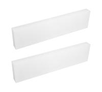 2pcs HDPE Plastic Blocks, 1" x 3" x 12" High Density Polyethylene Solid Plastic Block for Machining Prototyping Prototyping Home Floor Improvement DIY Project(White)
