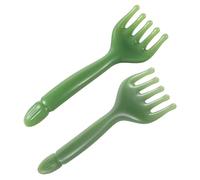 2Pcs Head Massager Five Claw Handheld Comb Resin Relax Massage Tool Portable Manual Relaxation Scalp Tool for Father's Day Mother's Day Gifts Soothing Head Neck Lymph Massage (Green)
