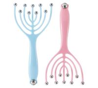 2Pcs Head Massager, Nine-Claw Scalp Massager for Relaxation, Portable Tension Relief Tool for Office Workers and Travellers, Gift for Christmas, New Year