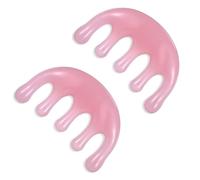 2pcs Head Massager Scalp Comb Resin Scalp Stress Relax Tool Manual Hair Scalps Massager Scalps Massage Tool Portable Handheld Gua Sha Comb Head Combs for Birthday Mother's Day Father's Day Gifts