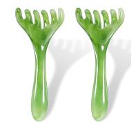 2pcs Head Massager Scalp Portable Head Scratcher Massager for Stress Relax Head Scalp Massage Tool Resin Manual Gua Sha Comb Hair Scalp Comb Handheld Five Claw Massager for Father's Day Mother's Day