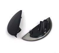 2PCS Headlight Washer Cover for Cooper R50 R52 R53 2001-2006, Black & Silver ABS Nozzle Cap, Replaces 63126922155 63126922156(Black)