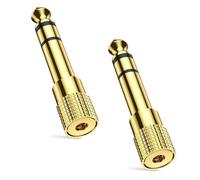 2pcs Headphone Jack Adapter,3.5mm to 6.35mm Audio Jac HeadphoneAdapter,HeadphoneJack Adapter,Aux Jack Converter,Headphone Audio JackPlug Adaptor Converter forDigital Piano,Electric Keyboard,Speaker
