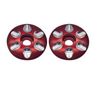 2PCS Headset Top Cap 28.6mm Aluminum Alloy Black(Red)