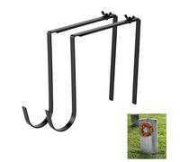 2Pcs Headstone Wreath Hangers--Fit 6"-11" Upright Grave Markers, Adjustable Stainless Steel Cemetery Flower Holder, Suitable for Memorial Decor for Christmas Easter Veterans Day All Seasons