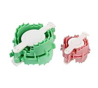 2Pcs Heart Shape Pompom Maker Fluff Ball Craft 4cm 6cm Random Color