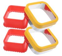 2pcs Heart Shaped Cookie Cutter Stainless Steel Non Stick Cutting Tool