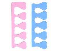 2pcs Heart Shaped Foam Toe Separators for Nails and Fingers | EVA Sponge Design, Easy to Use for Manicure Drying, Smudge Prevention, DIY Salon Tools Random Color