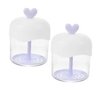 2pcs Heart Shaped Plastic Foam Maker for Face Wash