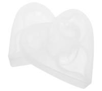 2pcs Heart Shaped Silicone Resin Mold, 3 Cavity Reusable Design | Flexible Silicone, Glossy Finish, for Wax and Cake Projects, Candle Makers, DIY Crafts, Special Occasions