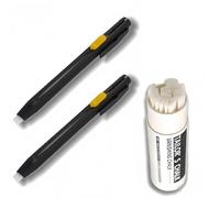 2pcs Heat Erasable Fabric Markers for Sewing with 20 Replacement Refills,Replaceable Refill Fabric Chalk,Heat Erasable Tailors Chalk,Refillable Pens,DIY Fabri/c Pens Sewing,Tailors Chal/k Pencil