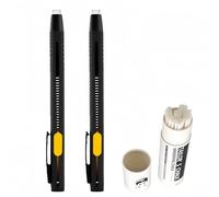 2PCS Heat Erasable Fabric Markers Pen with 20 Replacement Refills,Chalk Pen Fabric Markers,Tailors Chalk Pencil,DIY Fa/bric Pens Sewing,Replaceable Refill Fa/bric Cha/lk,Washable Sewing Marking Pe/n