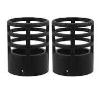 2pcs Heat Gun Shield Cover for Nozzles, Black Plastic Guard | High Temperature Resistance, Focuses Hot Air Flow, Easy Installation, for Shrinking and Automotive Interior Repair