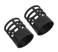 2pcs Heat Gun Shield Protective Nozzle Cover for Soldering Black | Plastic Build, Targeted Heating Control, Guards Painted Surfaces and Nearby Components, for Technicians