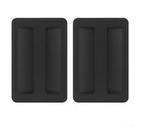 2Pcs Heat Resistant Silicone Toaster Covers Designed for 2 Slice Toasters Providing Dust Protection and Appliance Longevity (Black)