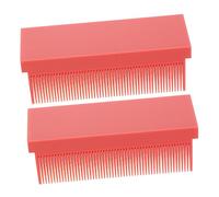 2pcs Heated Straightening Brush Comb Attachments Durable Hair Styling Tools for Straightening Grooming Portable Barber Comb for All Hairstyles