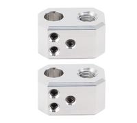 2pcs Heater Block for Prusa i3 MK4 for Nextruder, Aluminum Mini Heater Block Hotend for 3D Printer Hotend, Aluminium 3D Printer Heater Block, 3D Printer Accessories