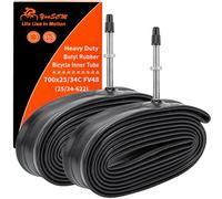 2PCS Heavy Duty 28" Bike Tubes 700Cx25C 700Cx28C 28x1.10 700Cx30C 28x1.20 700Cx32C 28x1.25 700Cx34C 25/34-622 FV48mm Presta Valve 700C Inner Tubes Compatible 700Cx25C/34C Road/MTB Bicycle Tubes