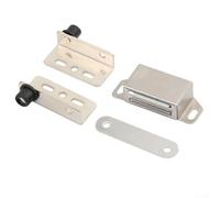 2Pcs Heavy Duty Concealed Pivot Door Hinge with Single Suction for Wooden Doors and Cabinets, Black or Silver Iron Material(Silver)