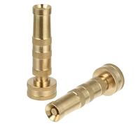 2pcs Heavy Duty Copper Water Hose Nozzle Adjustable 4 Inch Sprayer