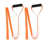 2PCS Heavy Duty Deer Drag Rope & Harness, Deer Drag Rope, 170lbs Capacity, Bright Orange Tow Strap with Comfort Grip for Elk, Bear, Logs Hunt Gear