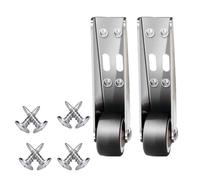 2pcs Heavy Duty Design Support Wheels, Door Support Wheel For Anti Sag Low | Quiet ABS+metal Roller Support Wheel For Door Sagging Repair And Workbench Garage Table Sofa Fence Garden Patio