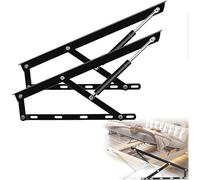 2Pcs Heavy Duty Folding Sofa Bed Hinge with Pneumatic Lift Mechanism, Hydraulic Gas Spring Support for Enhanced Storage Solutions in Tatami and Furniture