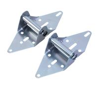 2Pcs Heavy Duty Garage Door Hinges Replacement Iron Bracket Replacement Parts Enduring Garage Door Accessories
