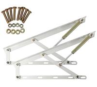 2Pcs Heavy Duty Gas Spring Hinges for Bed Boxes, Sofa Folding Hinge, Box, Tatami Supports Strut Hydraulic Rod, Furniture Kit(White,1500mm)