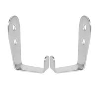 2pcs Heavy Duty Ladder Hooks for Bunk Bed Attachment, Metal J Hooks | Silver Iron Square Hooks, Quick Setup and Wall Organization, for Rv Interiors, Bed Rails, High-traffic Spaces