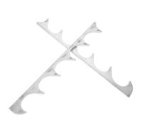 2pcs Heavy Duty Lawn Chair Bracket, 6 Position Aluminum Adjustment | Replacement Gear for Patio Furniture Owners, Chaise Lounge and Glider Chair Use, Silver Finish
