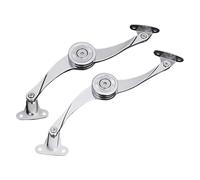 2Pcs Heavy Duty Lid Hinges Soft Close Folding Lid Stay Hinge for Furniture Kitchen Cabinet Cupboard Wardrobe Heavy Duty Hinges