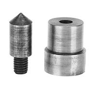 2Pcs Heavy Duty Metal Grommet Die Mold Eyelet Hand Press Punch Machine Tool Spring Snap Fastener Button Die for Hand Pressing(5.0mm)