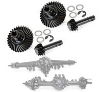 2pcs Heavy Duty Overdrive Bevel Gear, 33T/8T Bevel Gear Set for 1/10 RC Crawler Car Axial SCX10 II RGT 86100 Redcat GEN8 Element Enduro CC01 Front Rear Axle