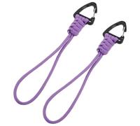 2pcs Heavy Duty Paracord Keychain Carabiner with Key Lanyard Clip | PP Polyester Aluminum Alloy Build, Gear Organisation for Hikers, Strollers, Compasses and Daily Carry