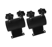 2pcs Heavy Duty Patio Umbrella Holder Clamp Bracket - Secure Locking Mechanism UV Resistant Deck Base for Outdoor Balcony & Garden Railing Post with Screws