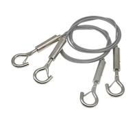 2pcs Heavy Duty Picture Hanging Wire Replacement Adjustable Stainless Steel Rope Hardware Easy to Use Home Decor Rope