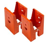 2Pcs Heavy Duty Sawhorse Brackets for 2x4 Lumber, Cold Rolled Steel Saw Horse Holders for Woodworking, Chainsaw Support, 25° Angle DIY Stand.