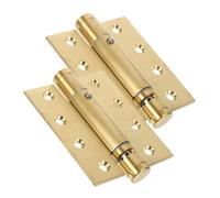 2PCS Heavy Duty Self-Closing Spring Door Hinges - Exterior Hardware for Bathroom, Pantry, and Garage - Reliable Wooden Door Closers for Enhanced Security and Convenience