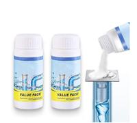 2Pcs Heavy Duty Sink & Drain Unblocker, New Upgrade Toilet Unblocker, Sink & Drain Cleaner Powder, Restroom Cleaning Foam Powder All-Purpose Pipe Opener for Kitchen Bathroom Restroom Shower (2Pcs)