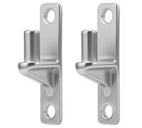 2PCS Heavy Duty Stainless Steel Gate Hinges, 5/8" Pin Wall Mount Farm Gate Hardware, Non-Weld Triangular Base Hinges for Fence, Barn, or Wooden Doors, 600lbs Load Capacity