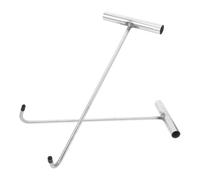 2pcs Heavy-duty Stainless Steel Manhole Cover Hook Lift Tool for Easy Opening Practical for Pulling Doors and Covers Design