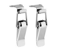 2PCS Heavy-Duty Stainless Steel Toggle Clamps, 58mm Spring-Loaded Tension Latch for Toolbox, Cabinet, Drawer, Secure Locking Mechanism, Rust-Resistant Hardware