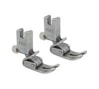 2PCS Heavy Duty Steel Sewing Presser Feet Industrial Machine Accessories for Shirts Curtains Bedding Stitching Professional Presser Foot Steel